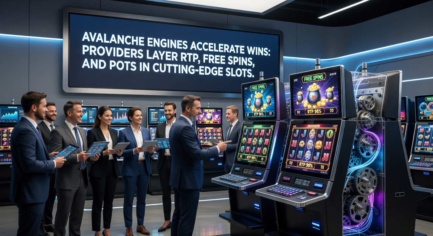 Explosive free spins sequence in an avalanche slot, with multipliers stacking amid colorful tumbling symbols and a rising progressive pot meter