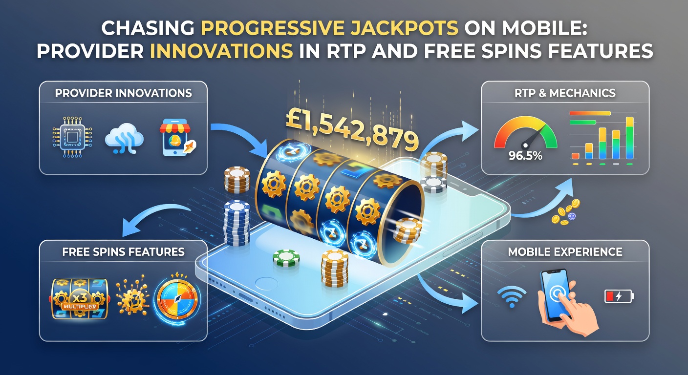 Close-up of a mobile progressive slot bonus round activating free spins with RTP boost indicators and climbing jackpot values