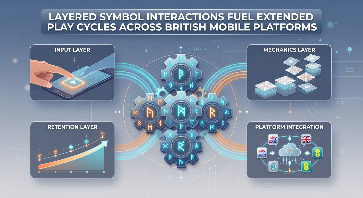 Mobile slot interface showing multiple symbol layers building during play