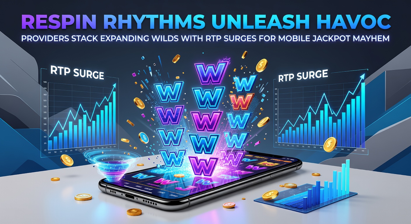 Dynamic slot screen showing expanding wilds triggering a respin cascade on a mobile device, with jackpot meters climbing rapidly