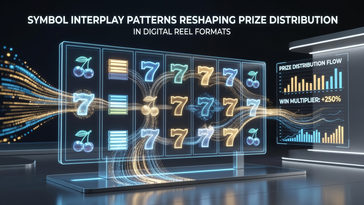 Close-up of digital reels displaying symbol clusters, wild expansions, and multiplier overlays